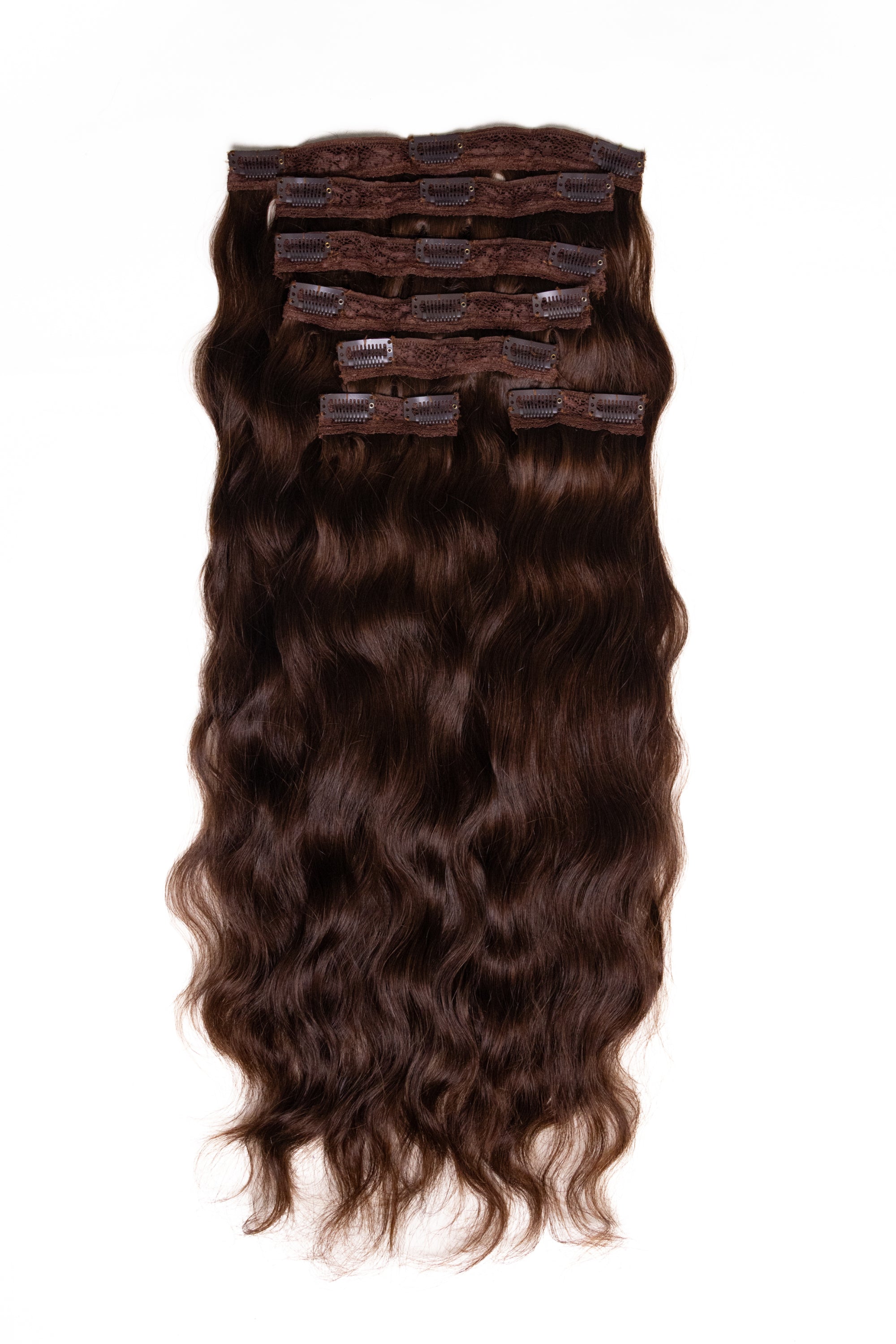 7 Pcs - Classic Clip in hair extensions | Dark Brown