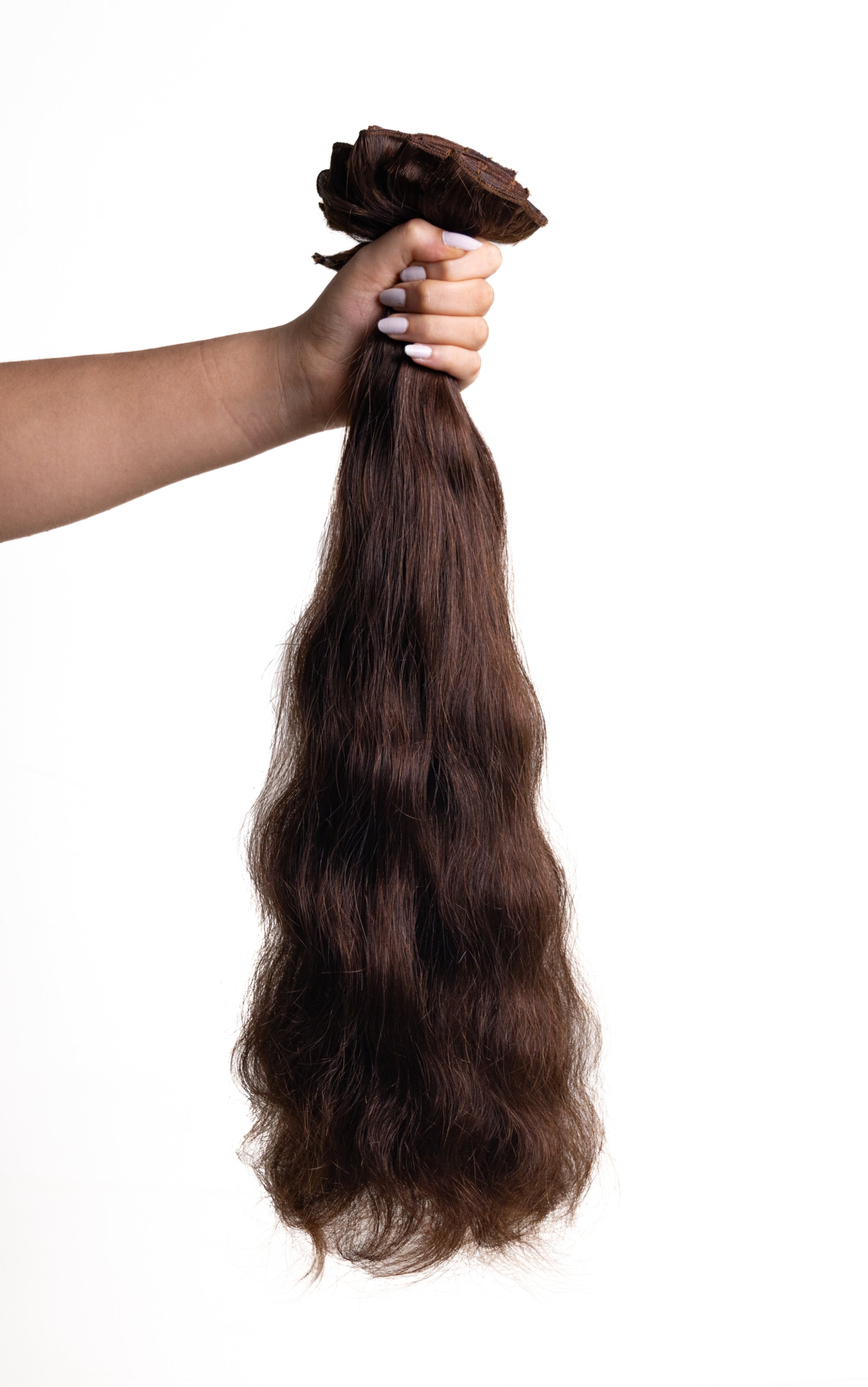 3 Pcs - Classic Clip in hair  extensions | Dark Brown