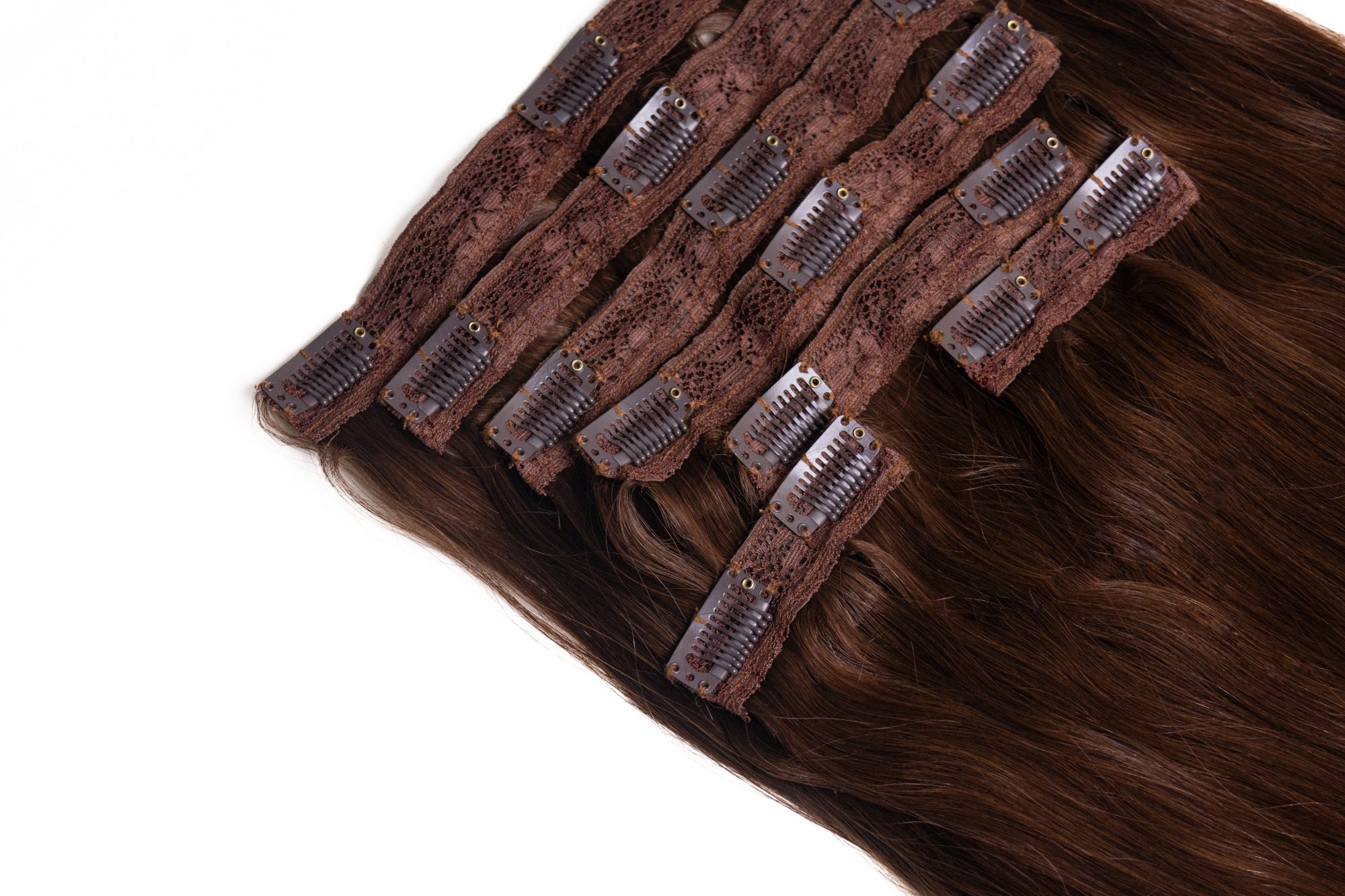 7 Pcs - Classic Clip in hair extensions | Dark Brown