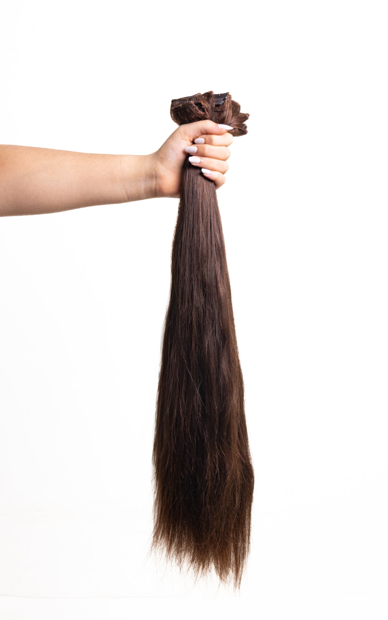 3 Pcs - Classic Clip in hair  extensions | Dark Brown