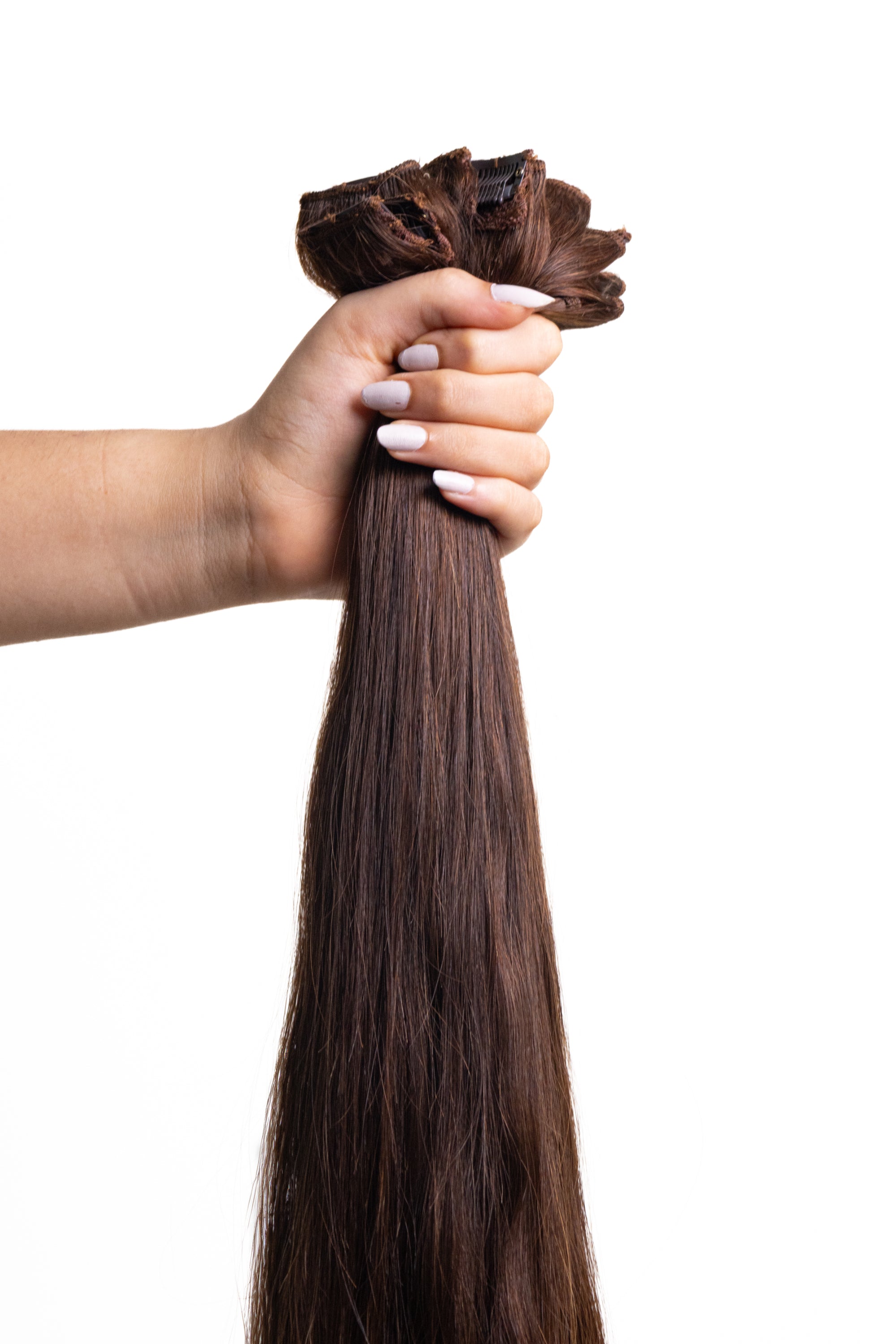 3 Pcs - Classic Clip in hair  extensions | Dark Brown