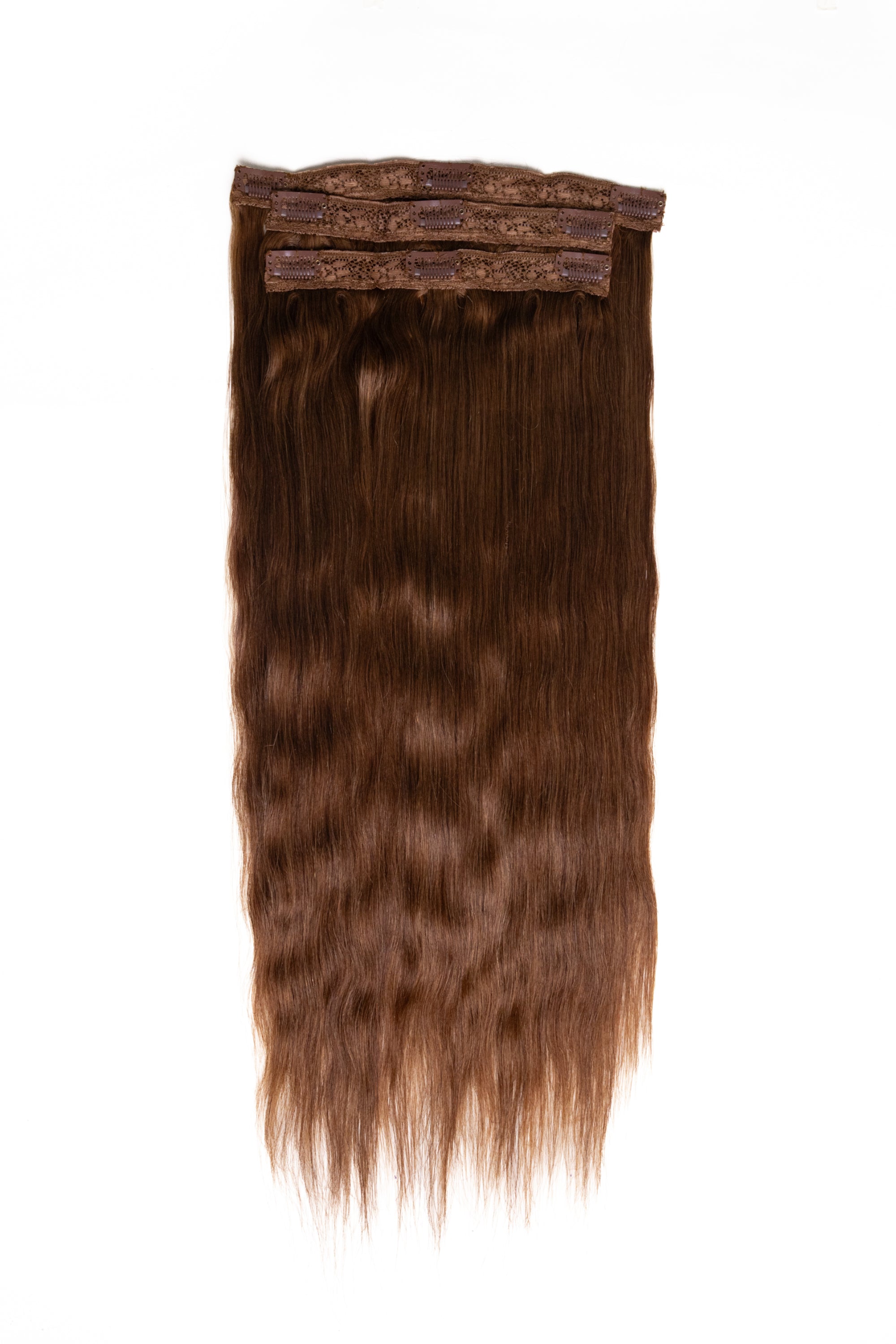 3 Pcs - Classic Clip in hair extensions | Light Brown