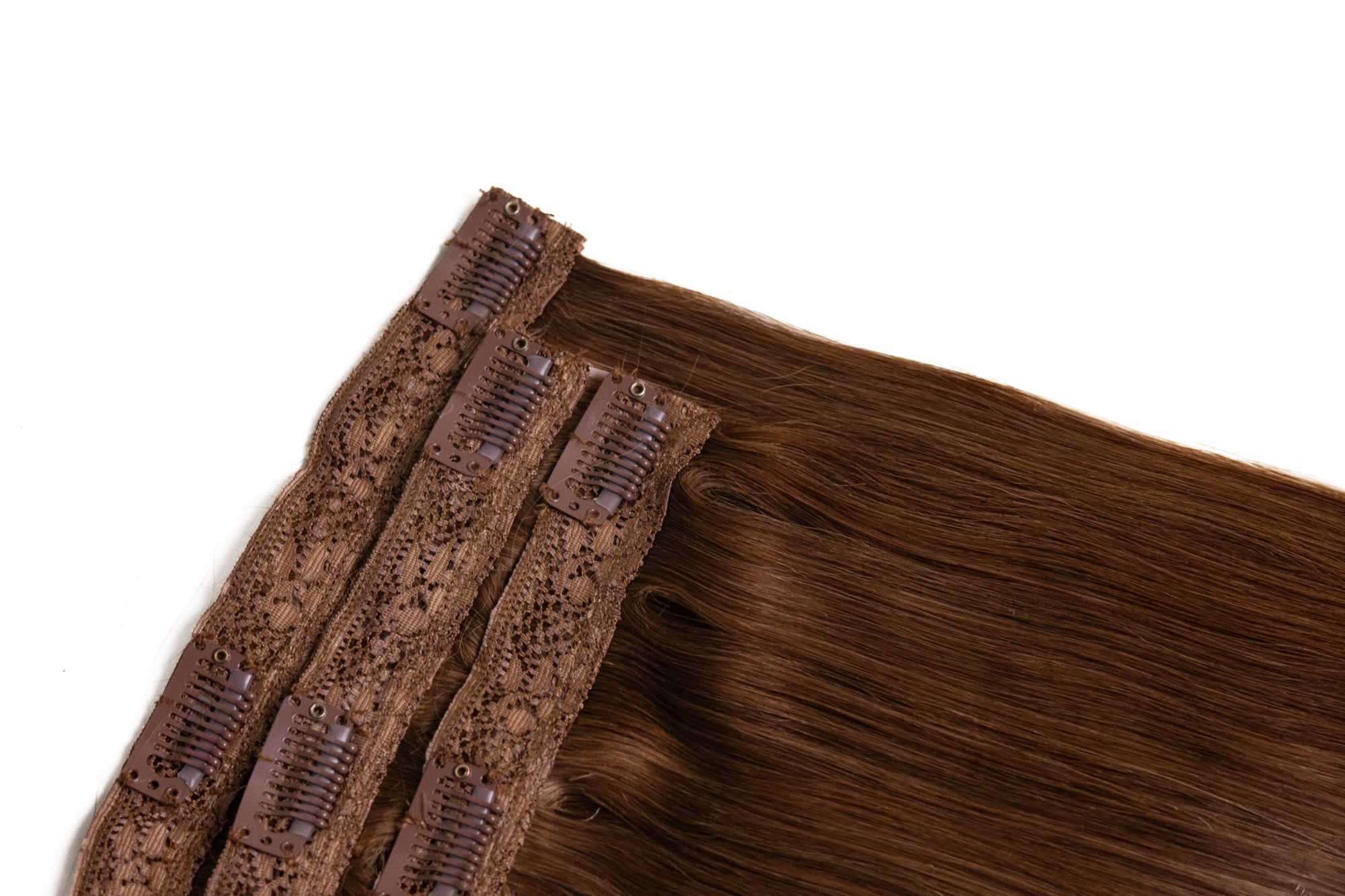 1 Pc - Classic Clip in Set | Light Brown