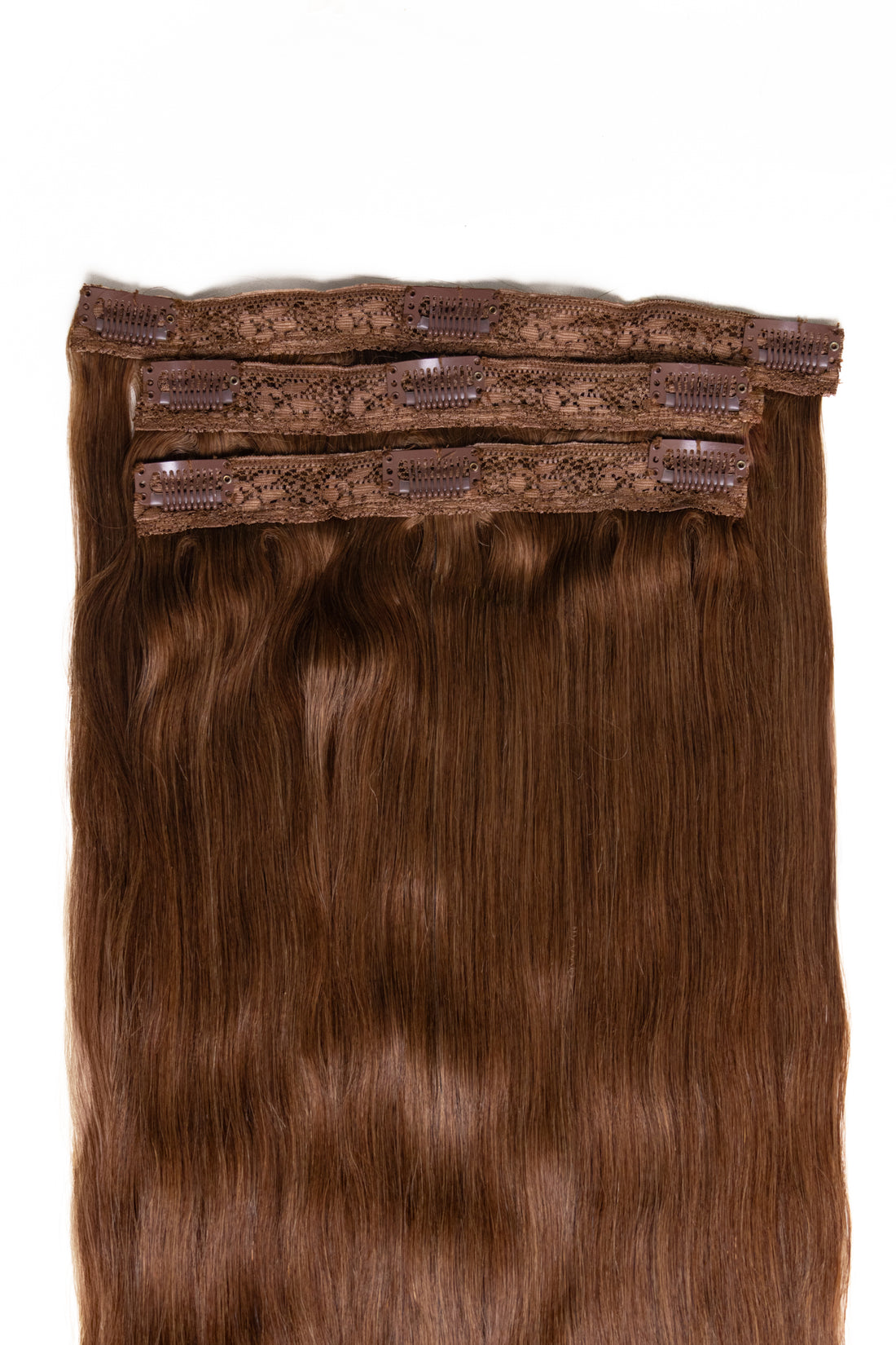 3 Pcs - Classic Clip in hair extensions | Light Brown