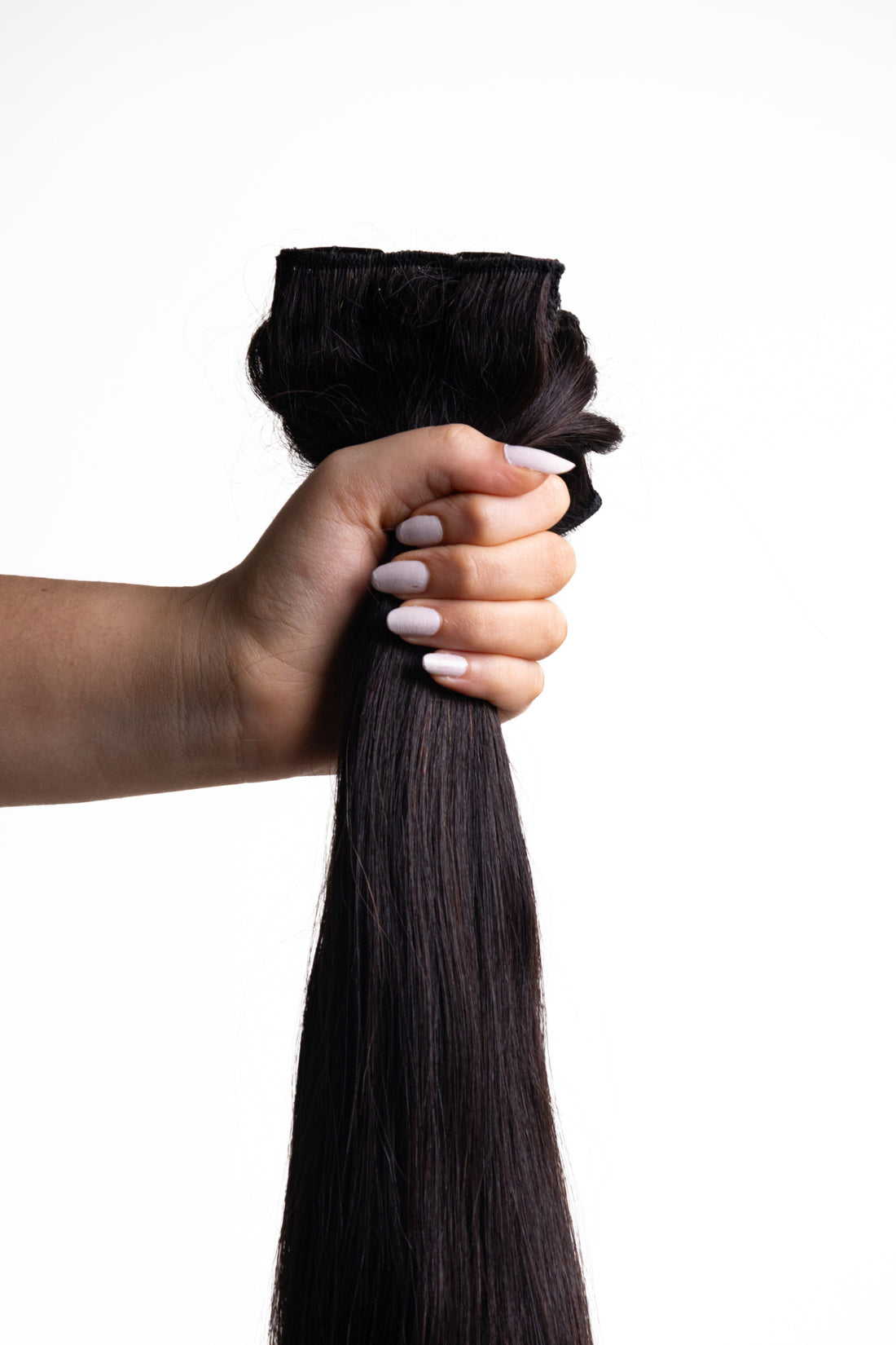 7 Pcs - Classic clip in hair extensions | Jet Black