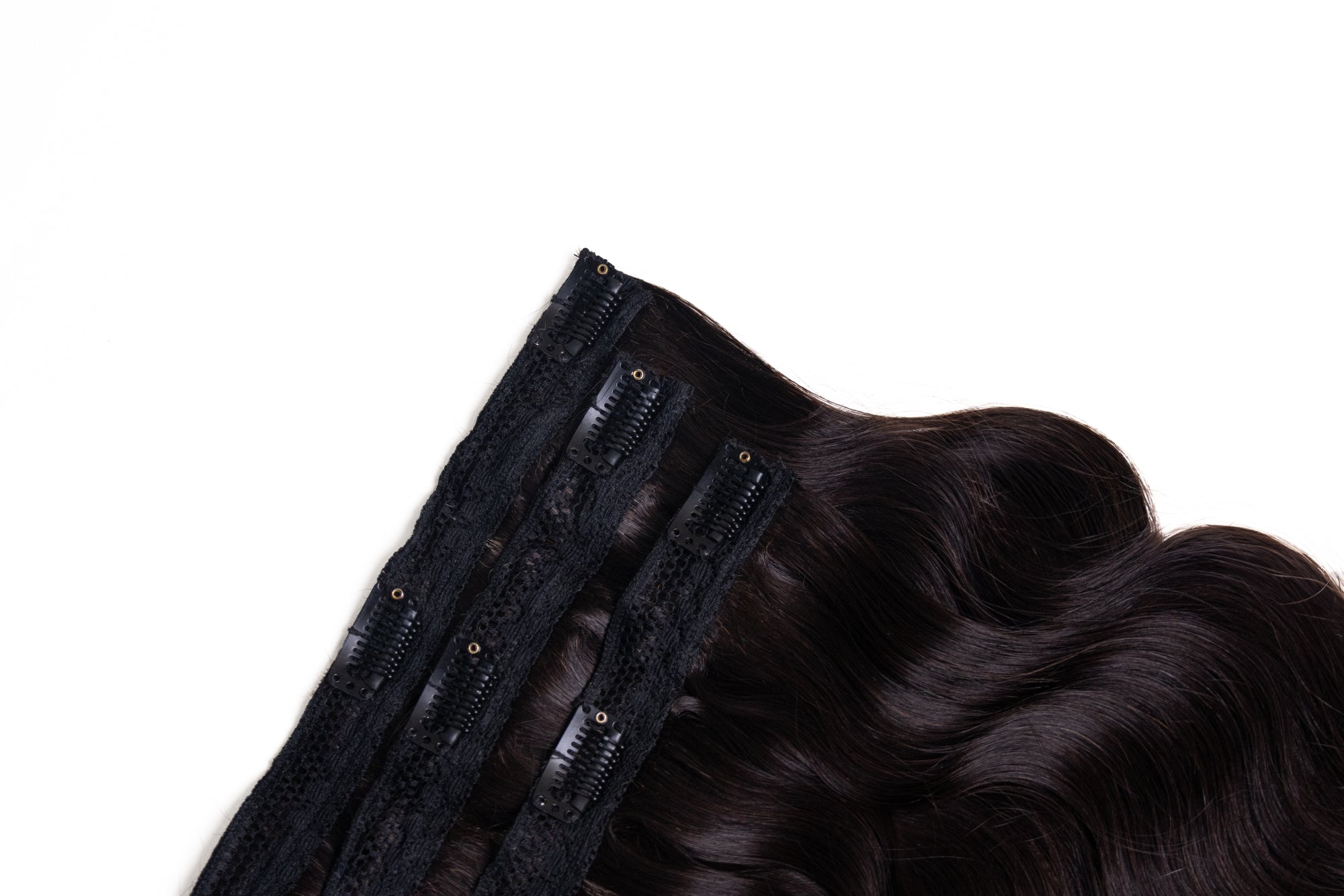 1 Pc - Classic Clip in Set | Natural Black