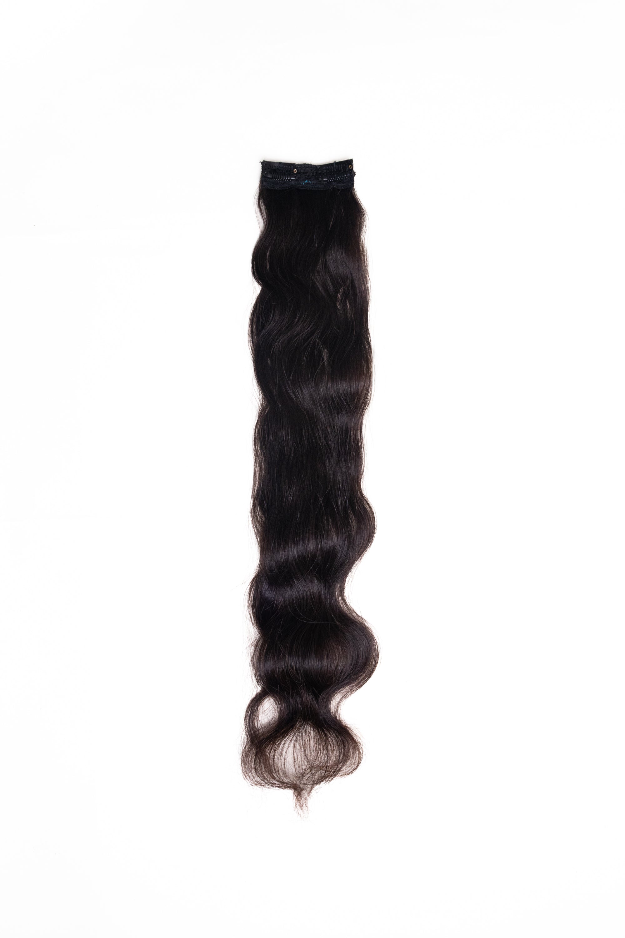 1 Pc - Classic Clip in hair  extensions | Jet Black