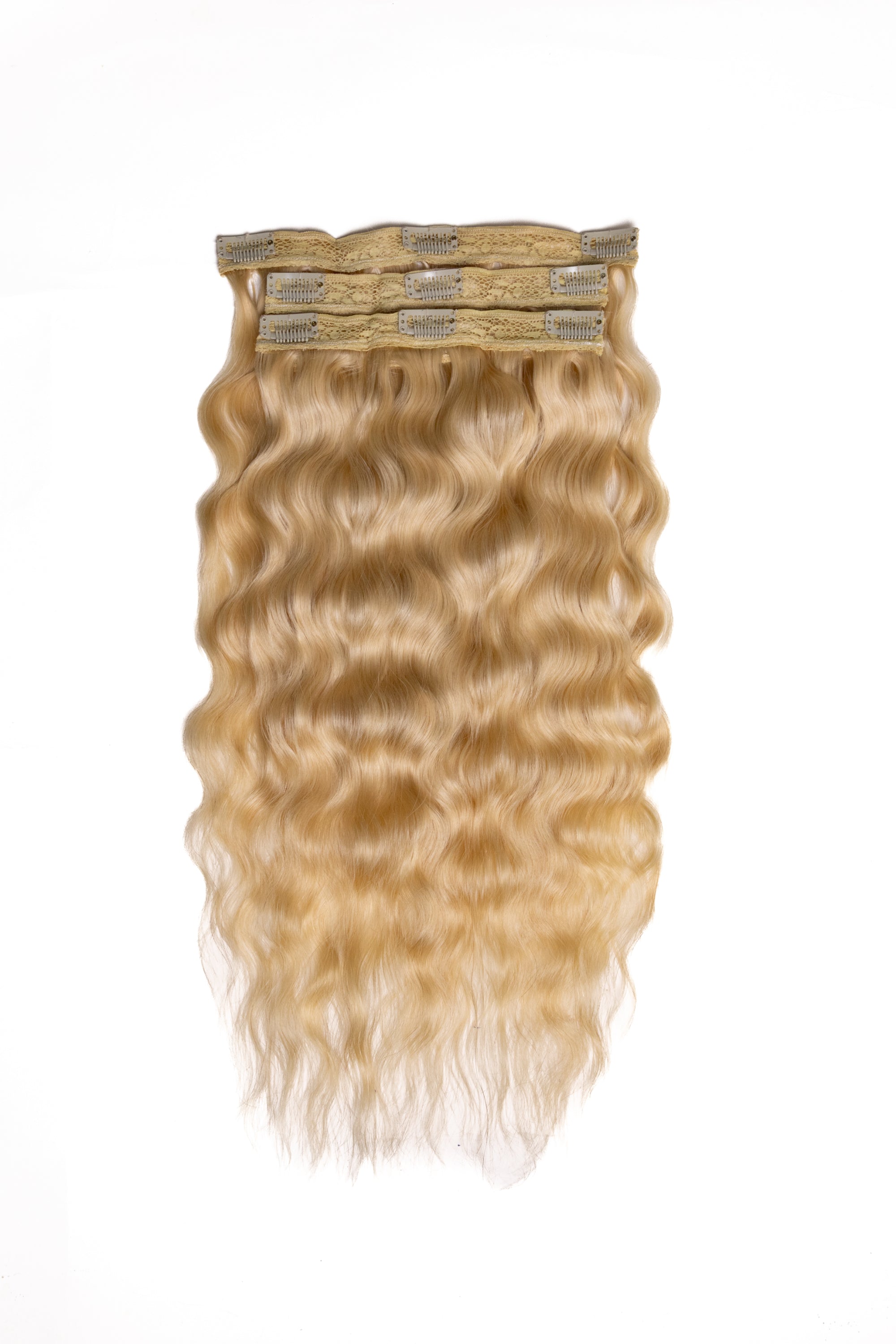 3 Pcs - Classic Clip in hair extensions | Blond