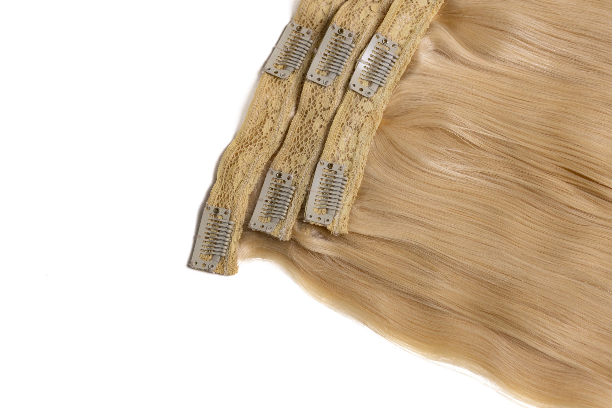 3 Pcs - Classic Clip in hair extensions | Blond