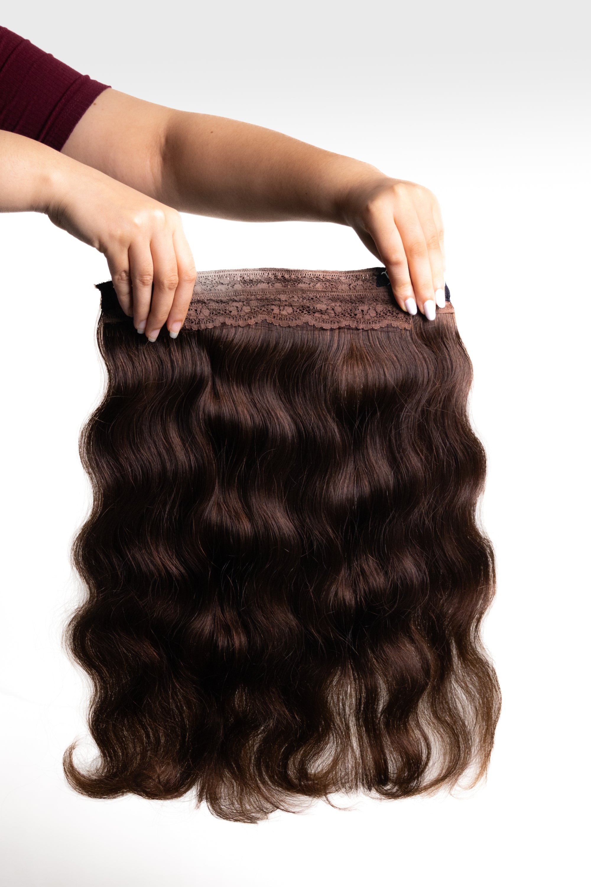 3 Pcs - Classic Clip in hair  extensions | Dark Brown