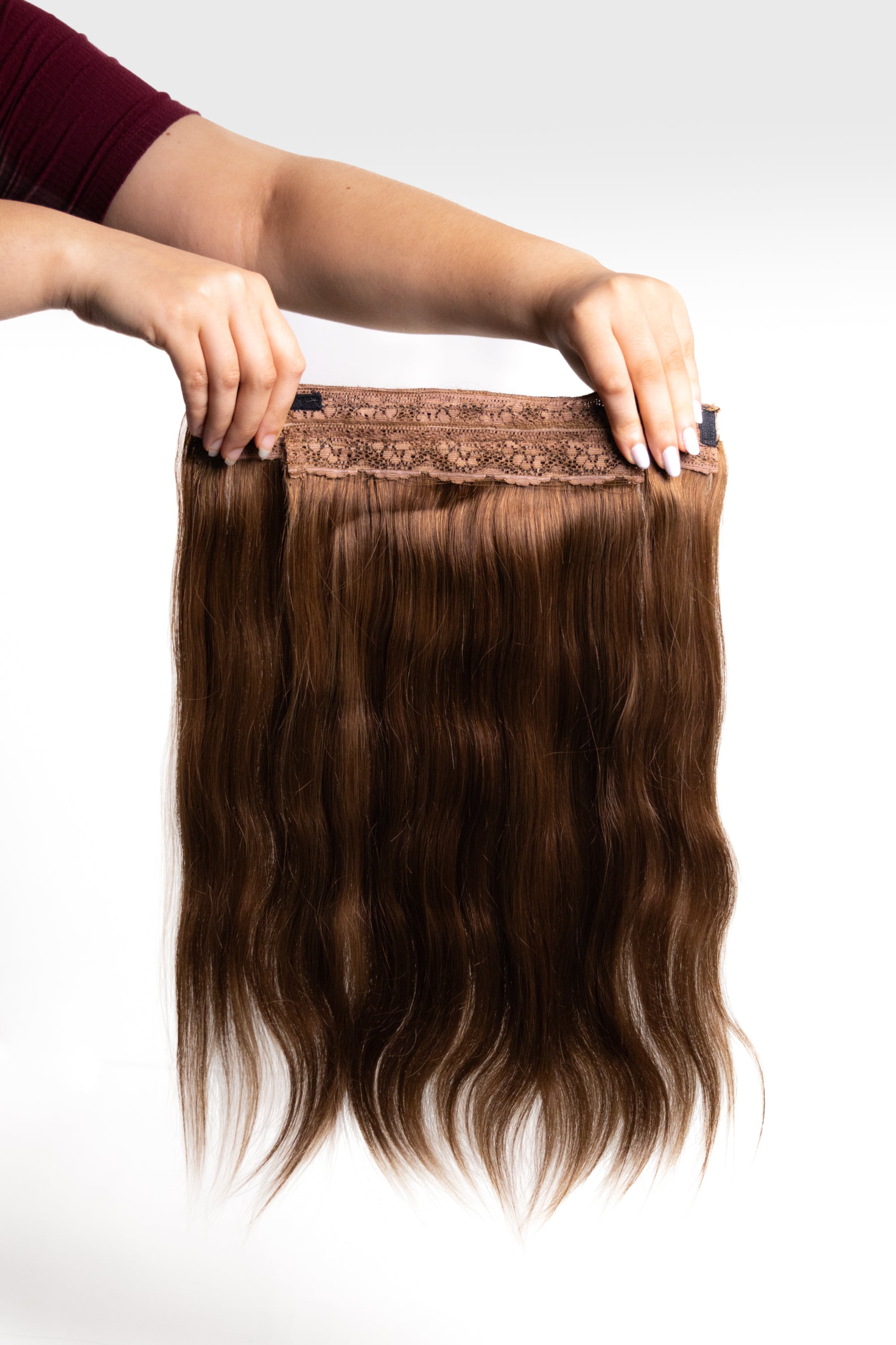 3 Pcs - Classic Clip in hair extensions | Light Brown
