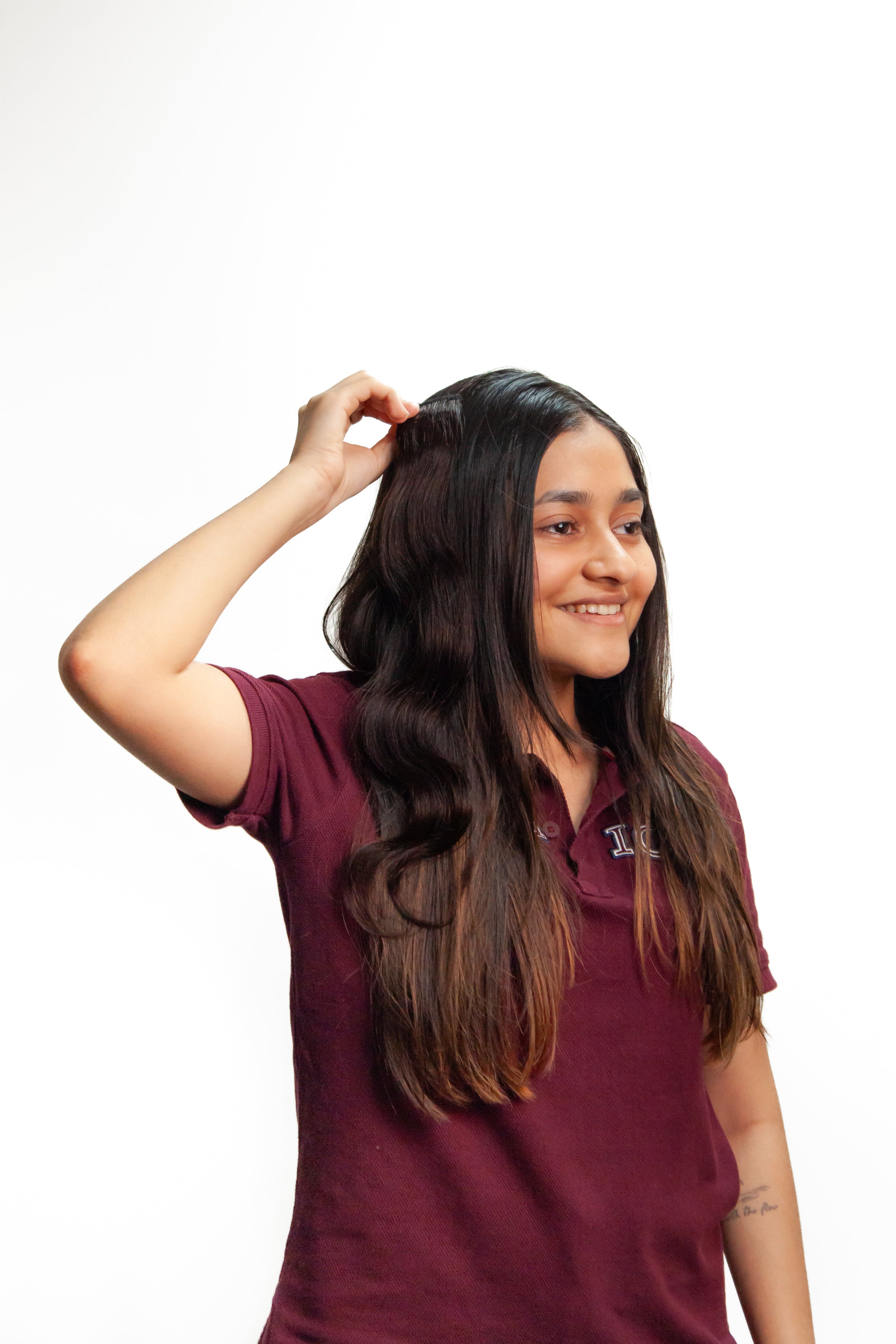 Single Clip Streaks - NATURAL BLACK