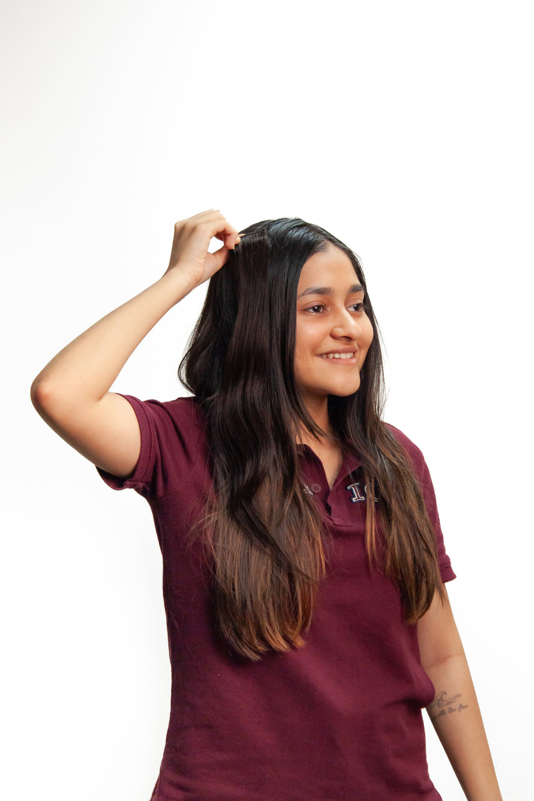 Single Clip Streaks - NATURAL BLACK