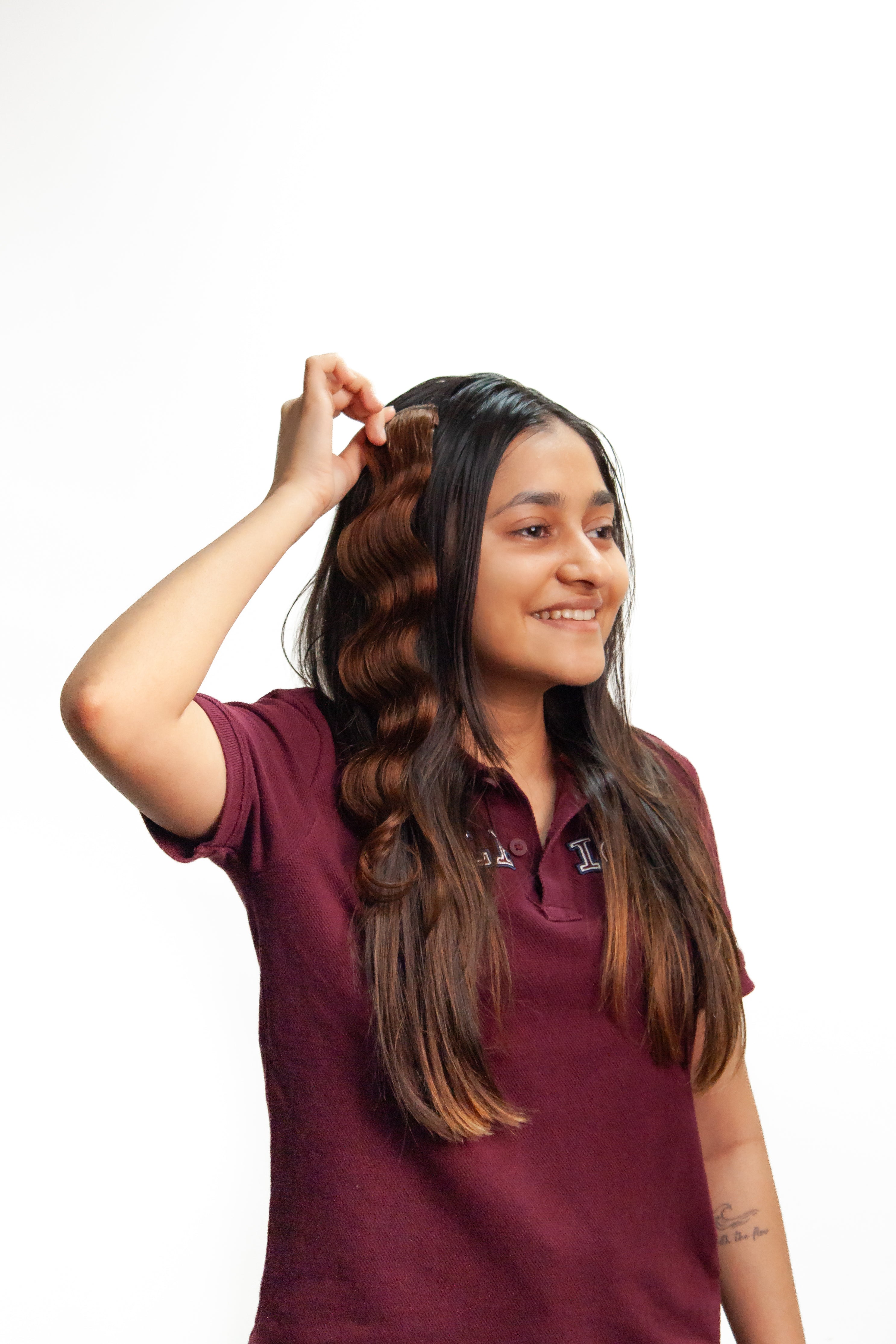 Single Clip Streaks - DARK BROWN