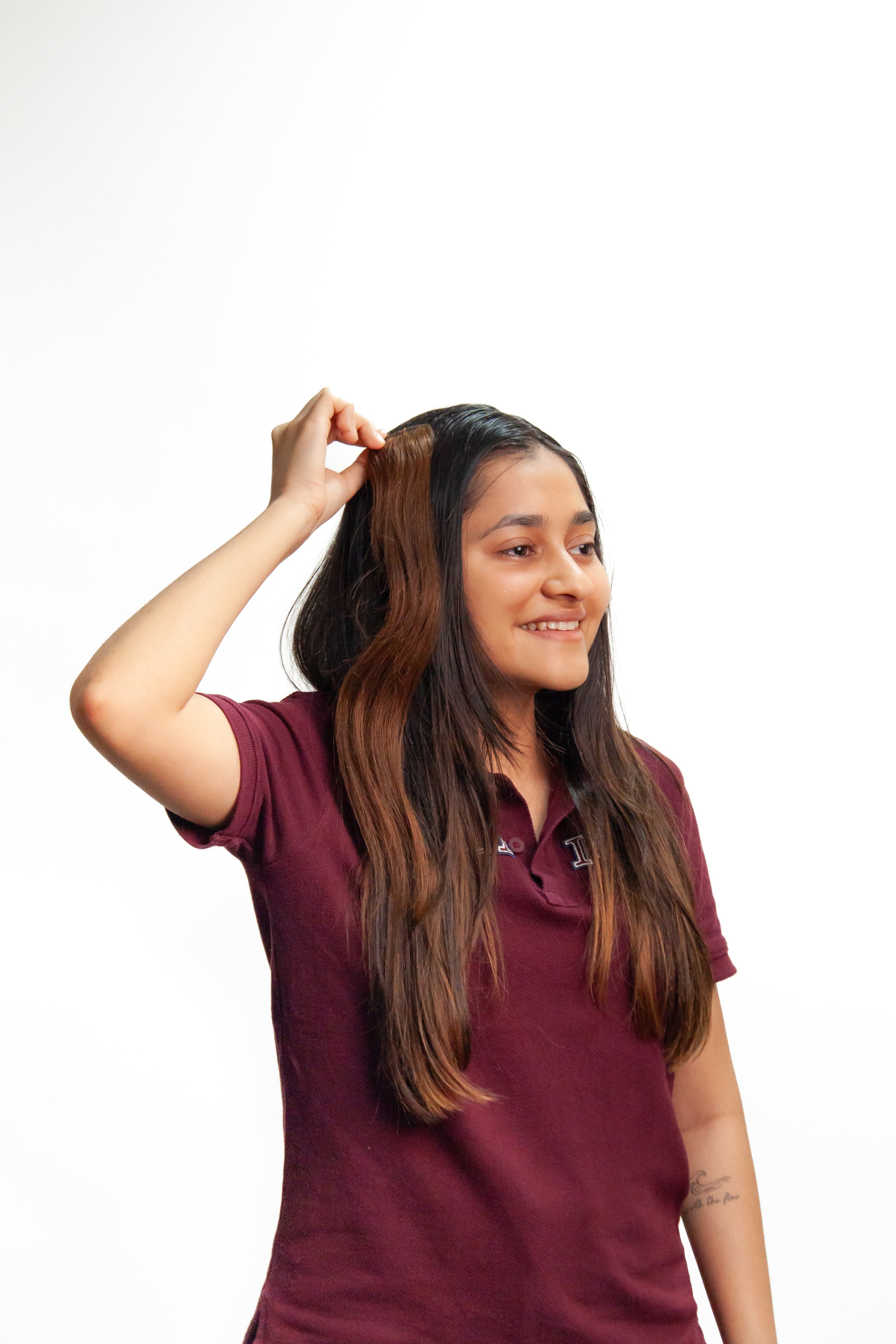 Single Clip Streaks - DARK BROWN