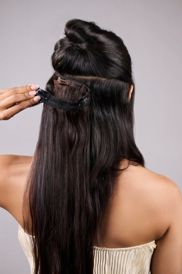 1 Pc - Classic Clip in Set | Natural Black